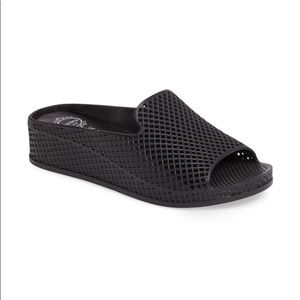 Jeffrey Campbell Black Fling 2 Sandals Sz 6